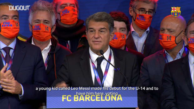 First words of new Barça president Joan Laporta on Leo Messi